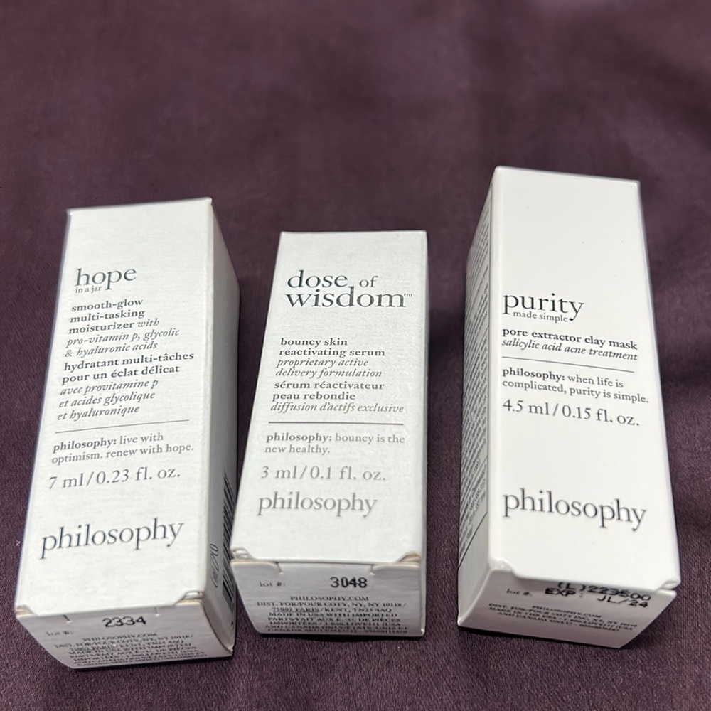 Philosophy Sample Trio NIB